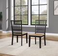 Magnolia Side Chair Set Of 2 Black Black Wood