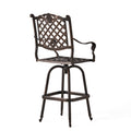 Cast Aluminum Bar Stool Copper Aluminium