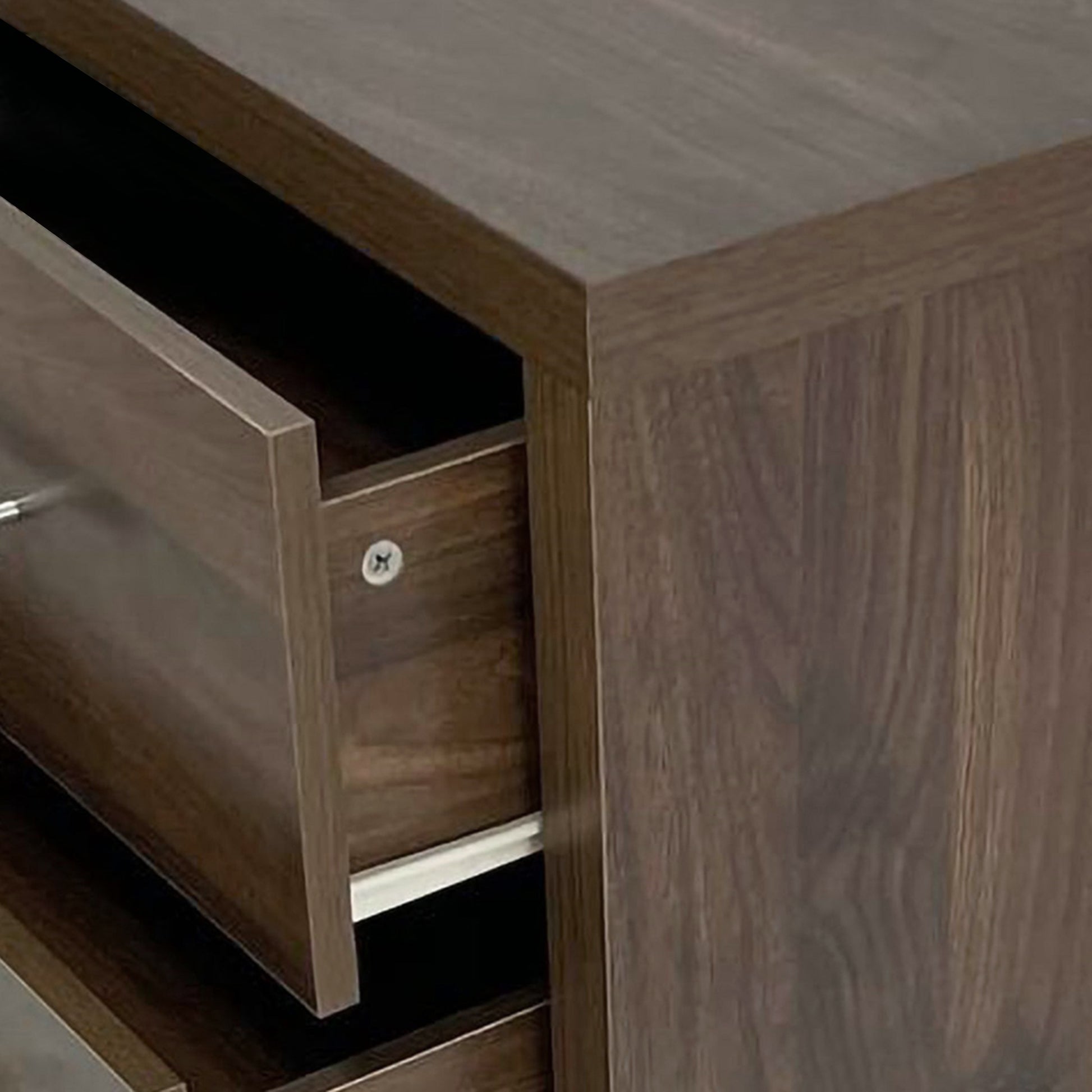 Bologna Bedroom 3 Drawer Chest Walnut Mdf