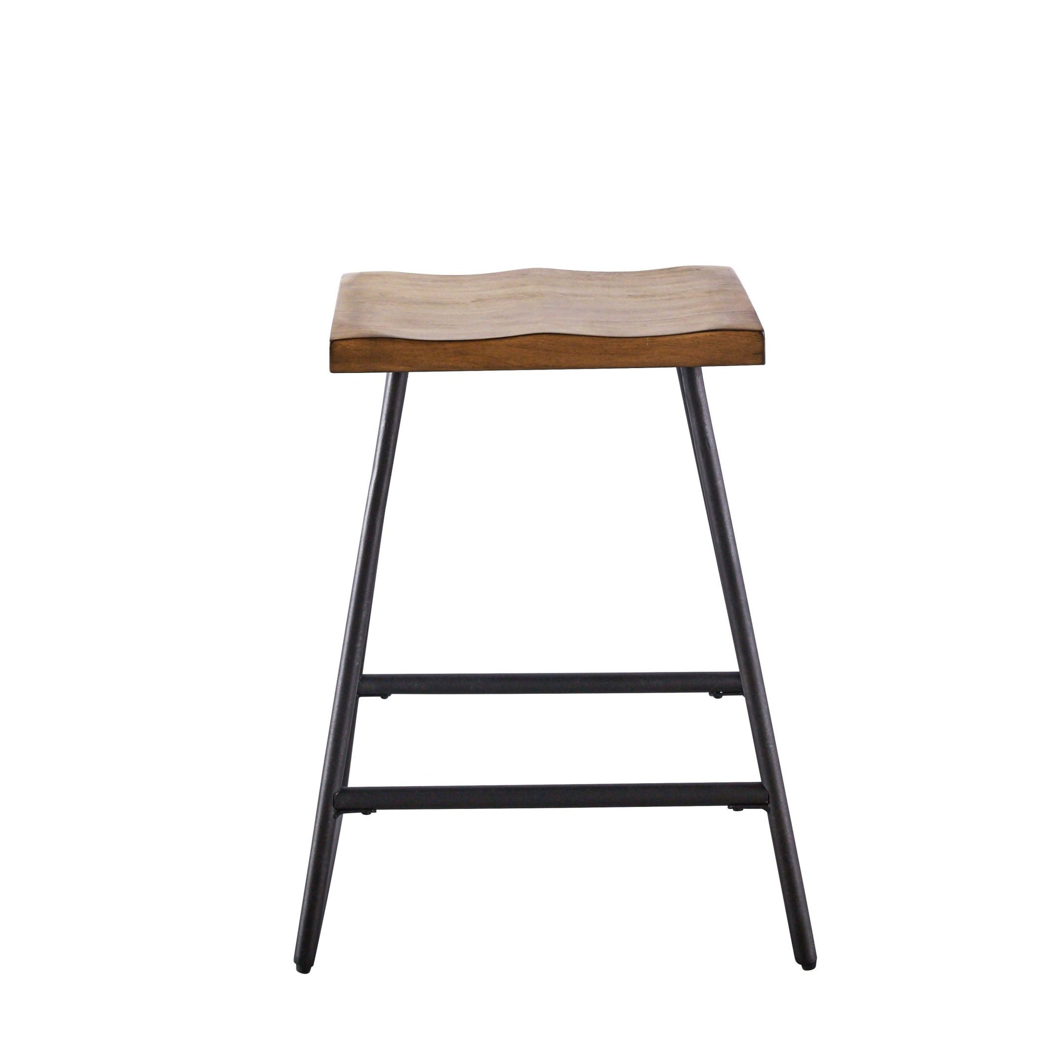 Landon Counter Stool Set Of 2 Light Brown Light Brown Wood