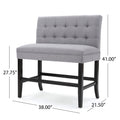 Barstool Light Grey Fabric