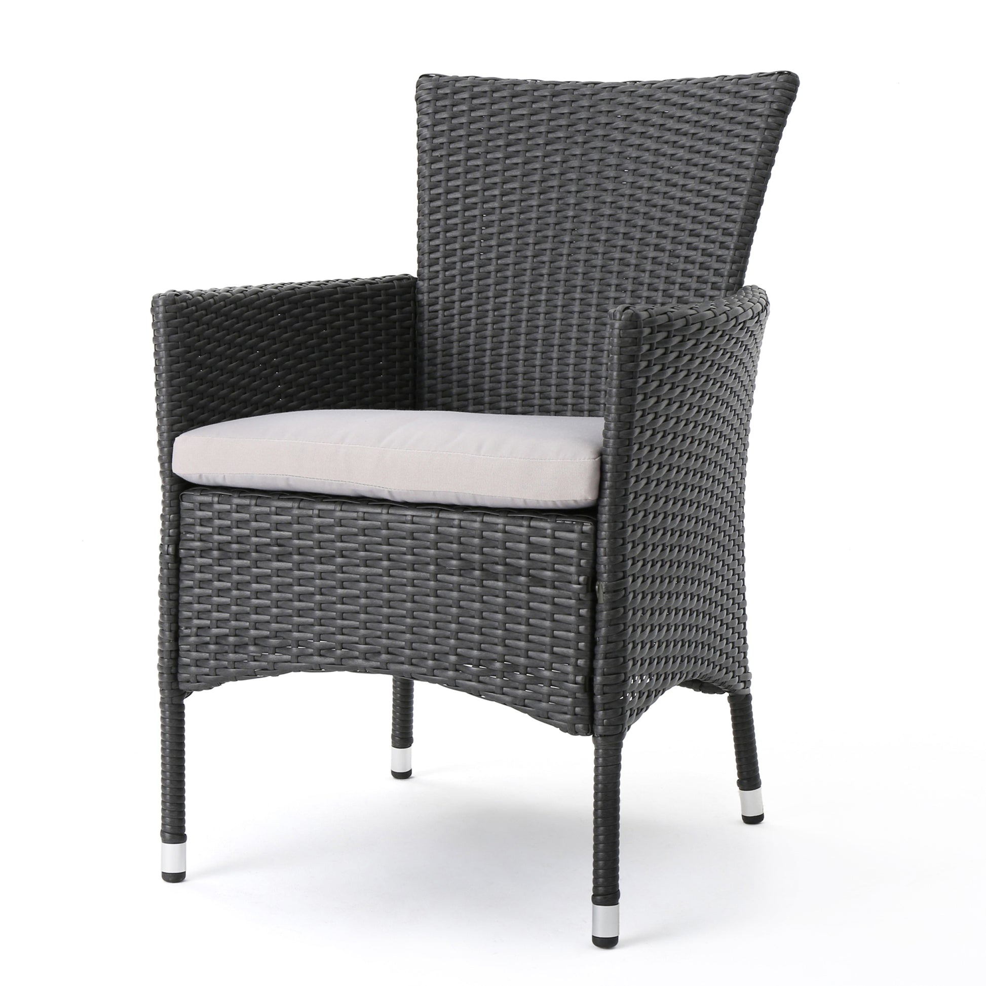 Malta Dining Chair Set Of 2 Grey Wicker
