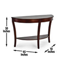 Troy Sofa Table Brown Brown Wood