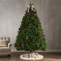 9'Norway Hinged Tree With 3655 Tips,Dia:72 Green Pvc