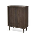 Nordic 4 Drawer Chest Walnut Mdf