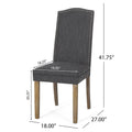 Dining Chair Charcoal Fabric