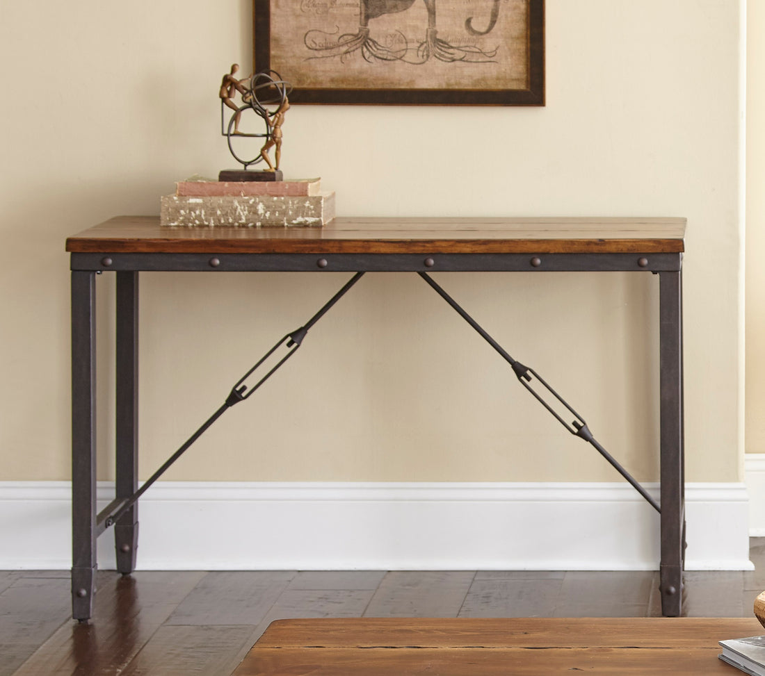 Ashford Sofa Table Brown Brown Iron