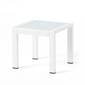 Cape Coral Side Table - White Aluminium