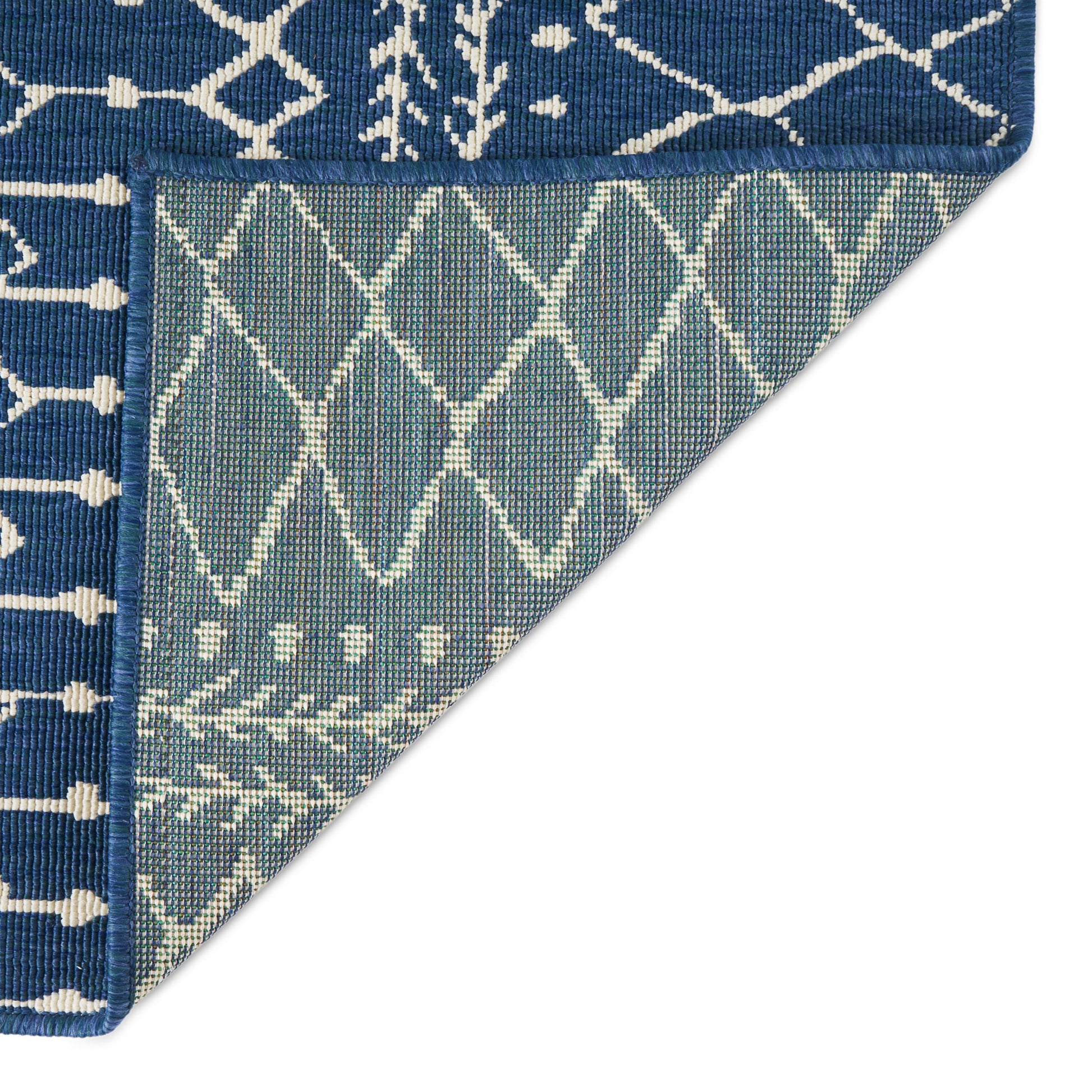 5'3"X7' Rug Blue Polypropylene