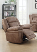 Anastasia Glider Recliner Brown Brown Fabric