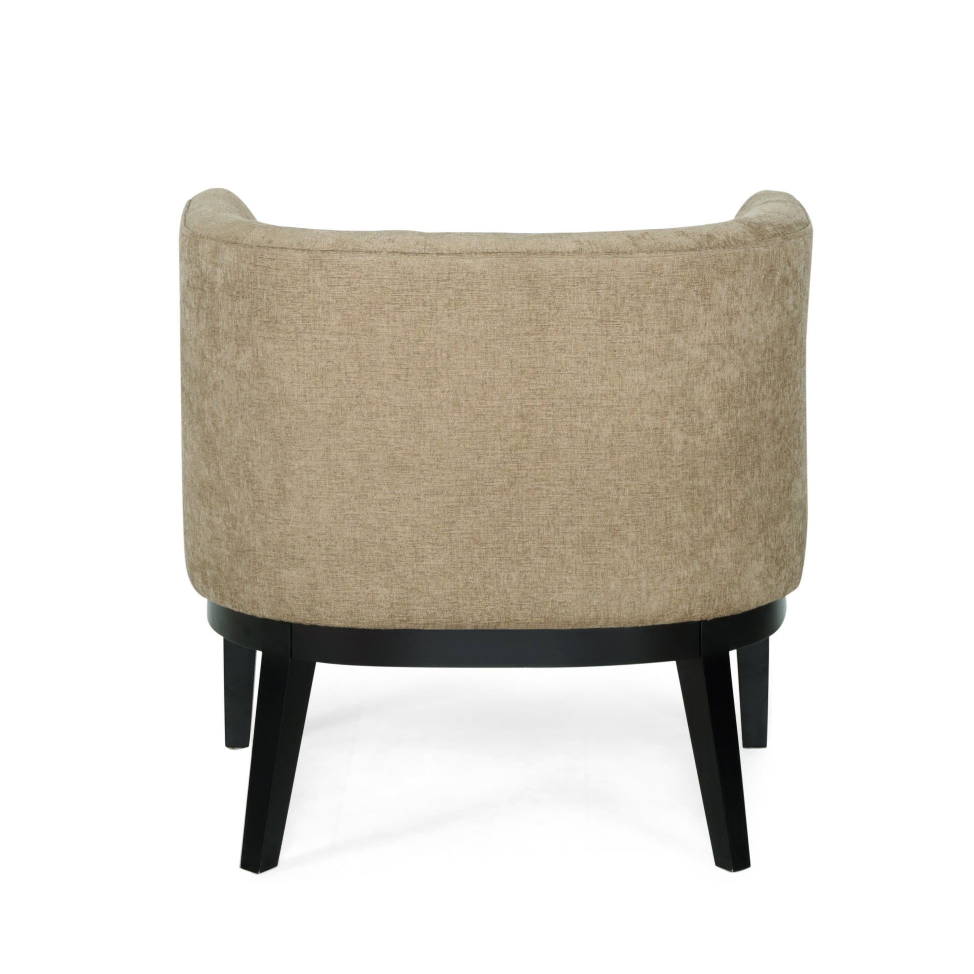 Accent Chair Beige Fabric