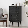 Disa 4 Drawer Chest Black Mdf