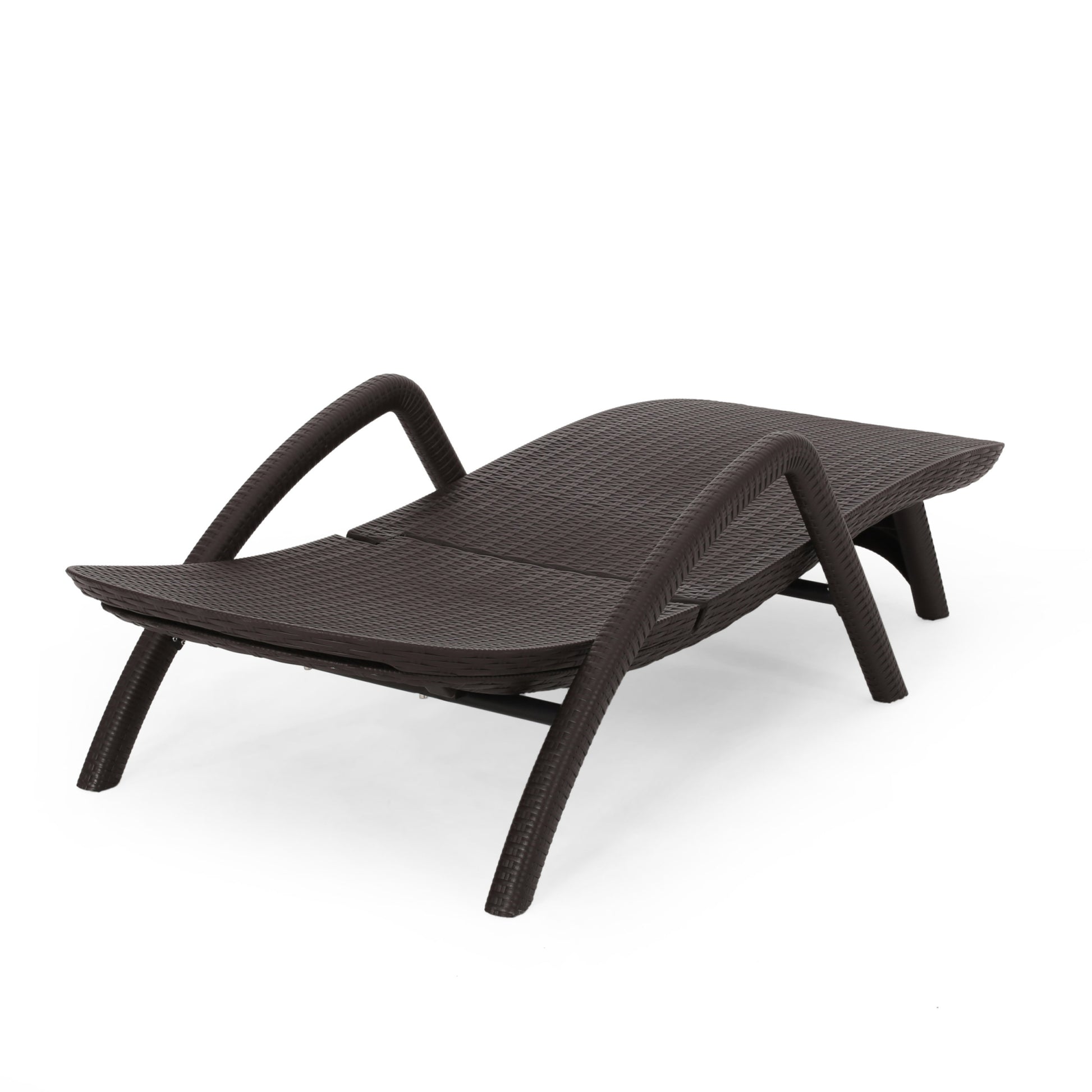 Mikael Chaise Lounge Dark Brown Polypropylene