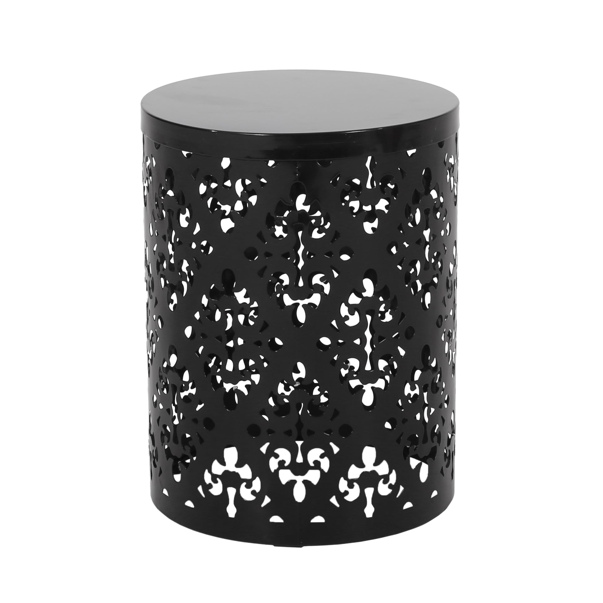 Metal S 2 End Table - Black Iron