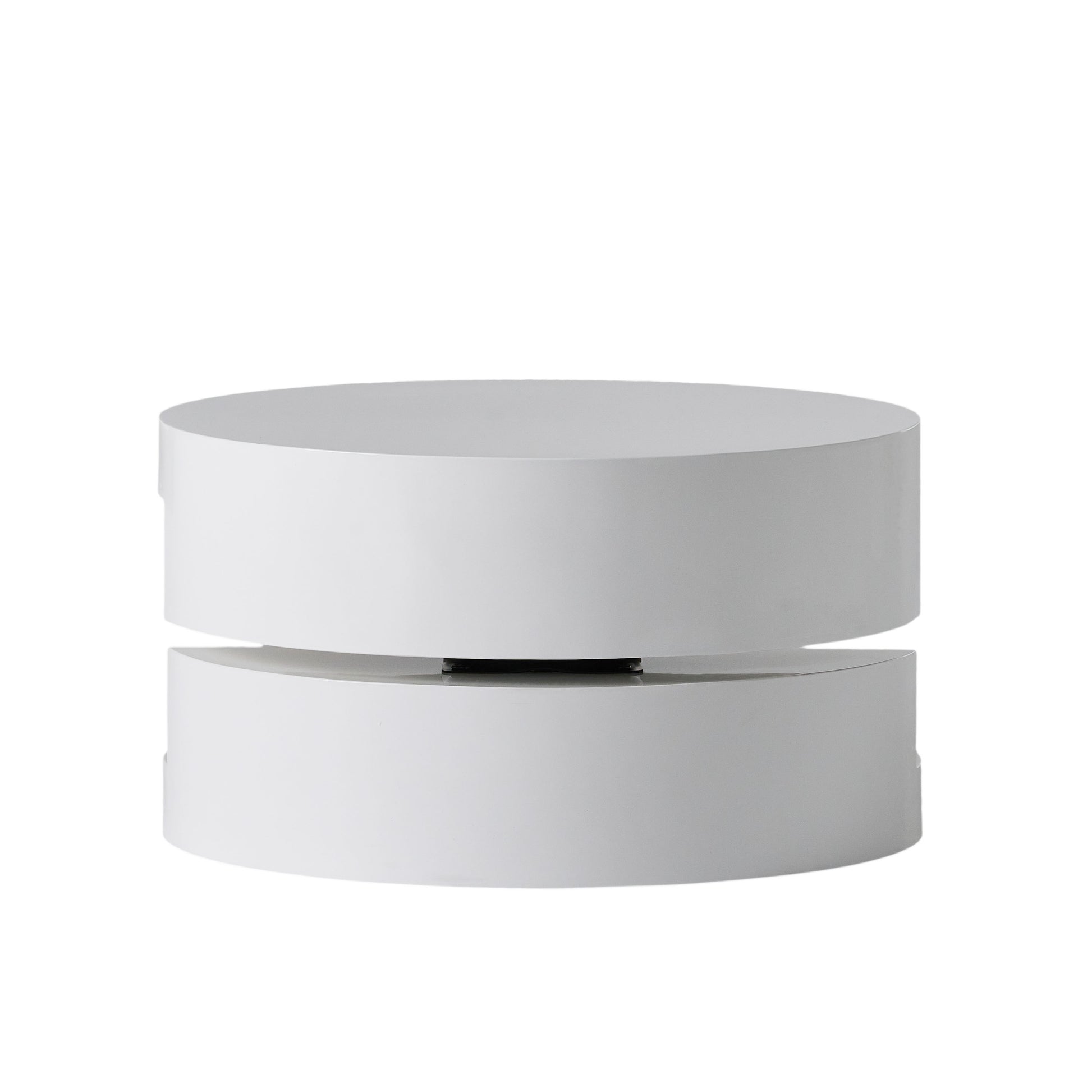 Modernesque Rotating Coffee Table 3 White Mdf
