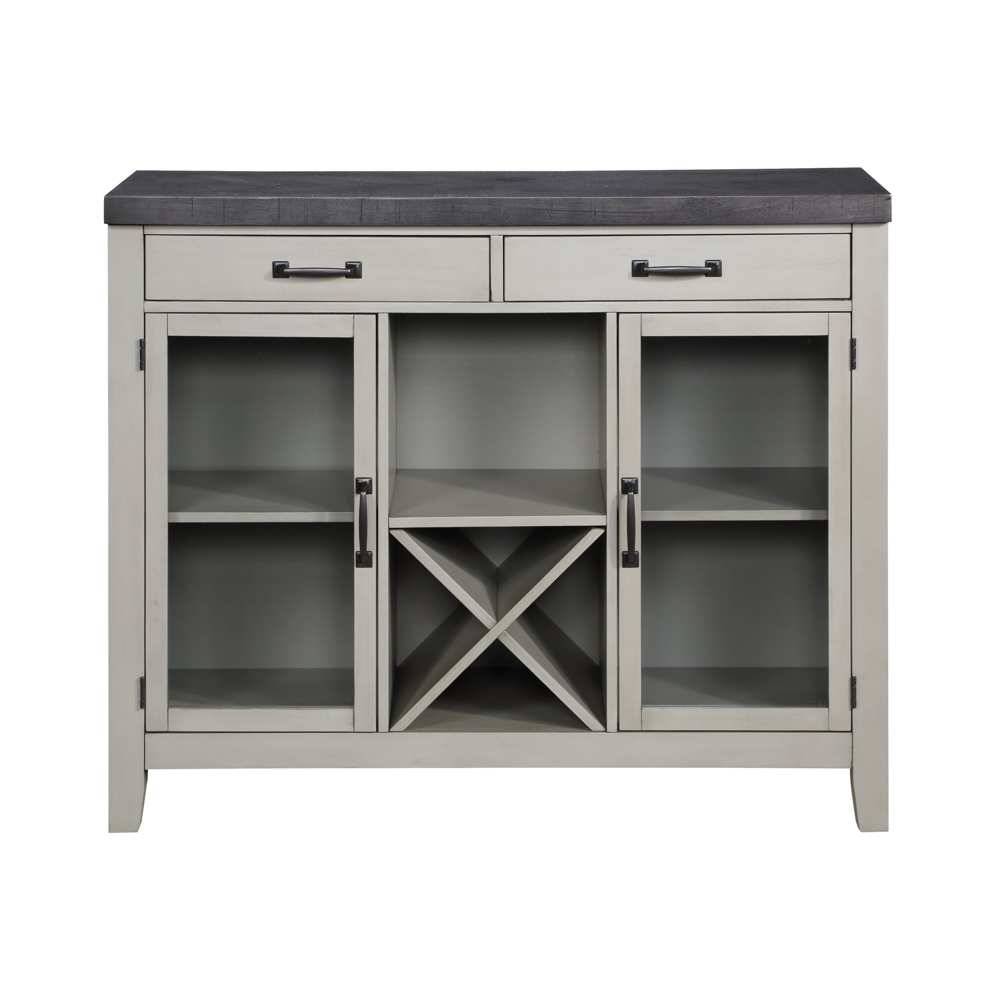 Hyland Server Dark Gray - Dark Gray Wood