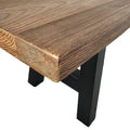 Lido Bench Top Oak Metal