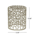Mesh Stool Nickel Aluminium