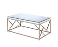 Evelyn Cocktail Table Beige Beige Iron