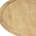 Round Table K D Natural Black Wood