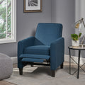 Navy Blue Fabric Push Back Chair For Elegant Home D Cor Navy Blue Fabric