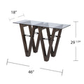 Garrinston Reclaimed Wood Console Table Brown Pine