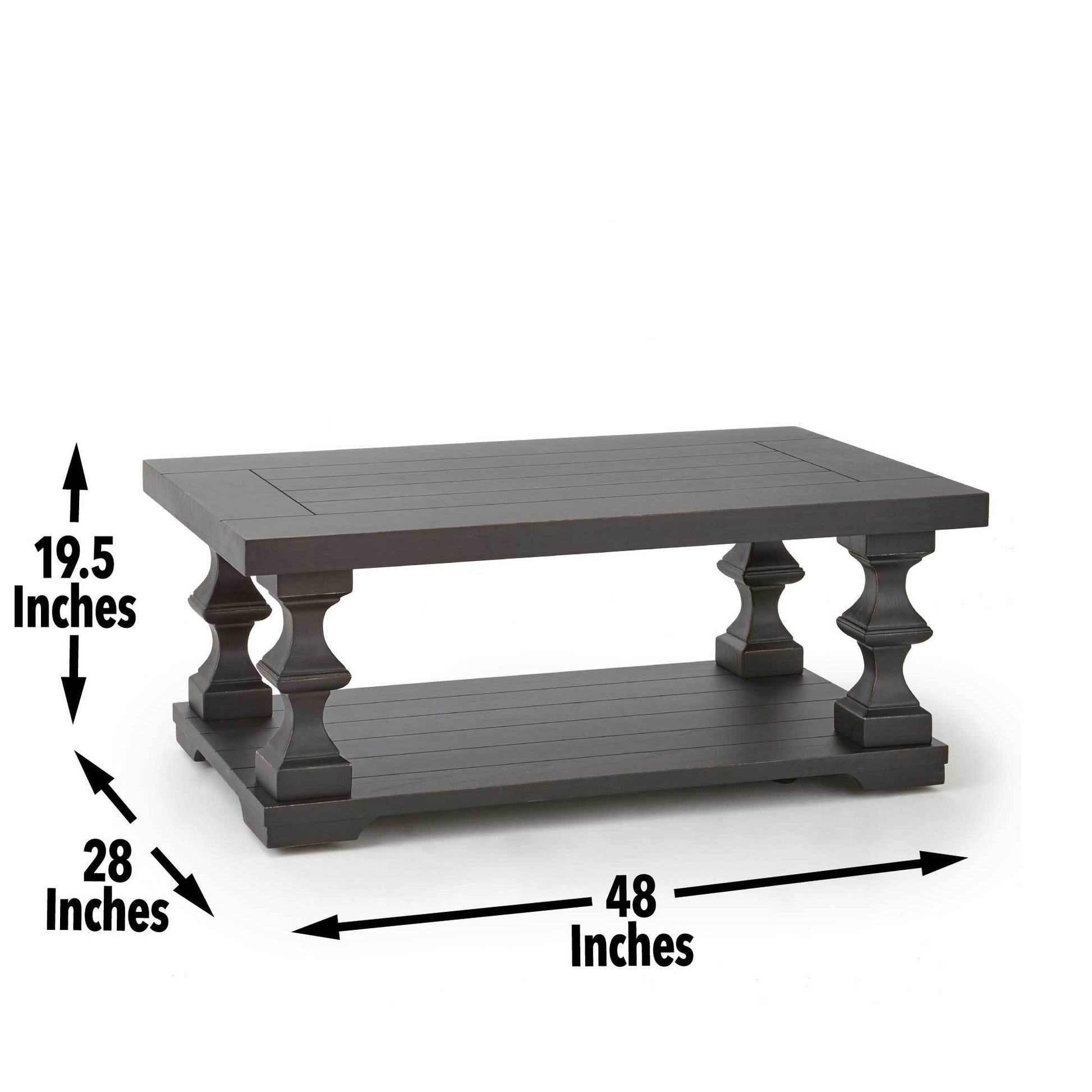 Dory 3 Piece Table Set Brown Brown Wood