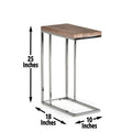 Lucia Chairside End Table Brown Brown Iron