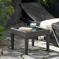 Antibes Accent Table Grey Rattan