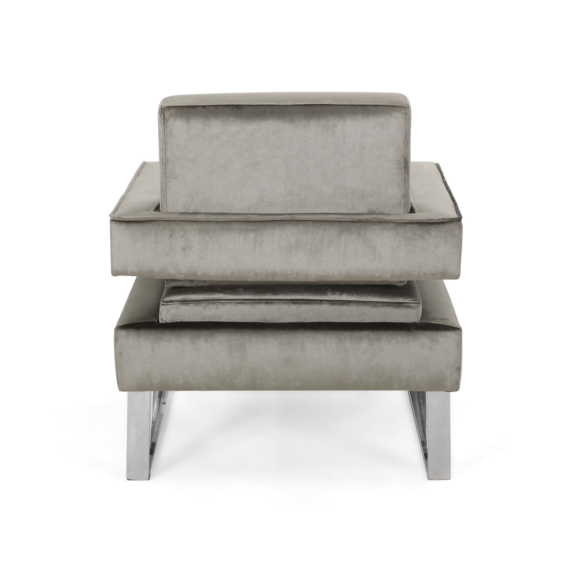 Arm Chair Grey Velvet