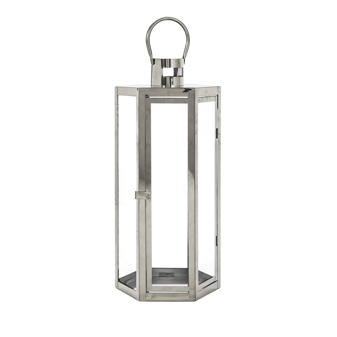 Frank 23"H Stainless Steel Lantern Silver Stainless Steel