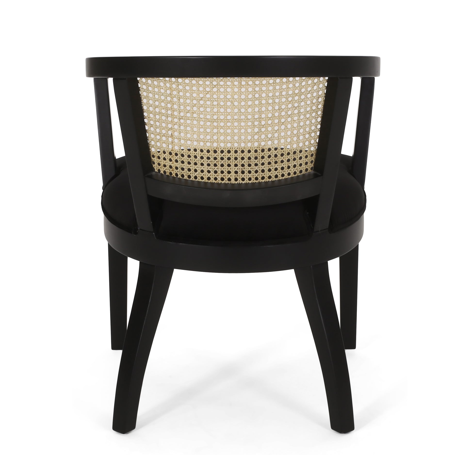 Dining Chair Set Of 2 Black Velvet