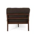 Chaise Lounge Brown Fabric