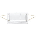 Tambora Porch Swing White Wood Metal
