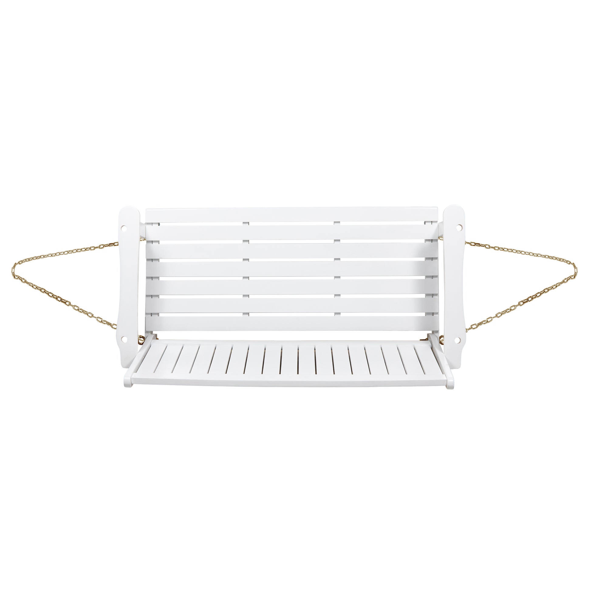 Tambora Porch Swing White Wood Metal