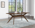 Quinn Dining Table Dark Brown Dark Brown Wood