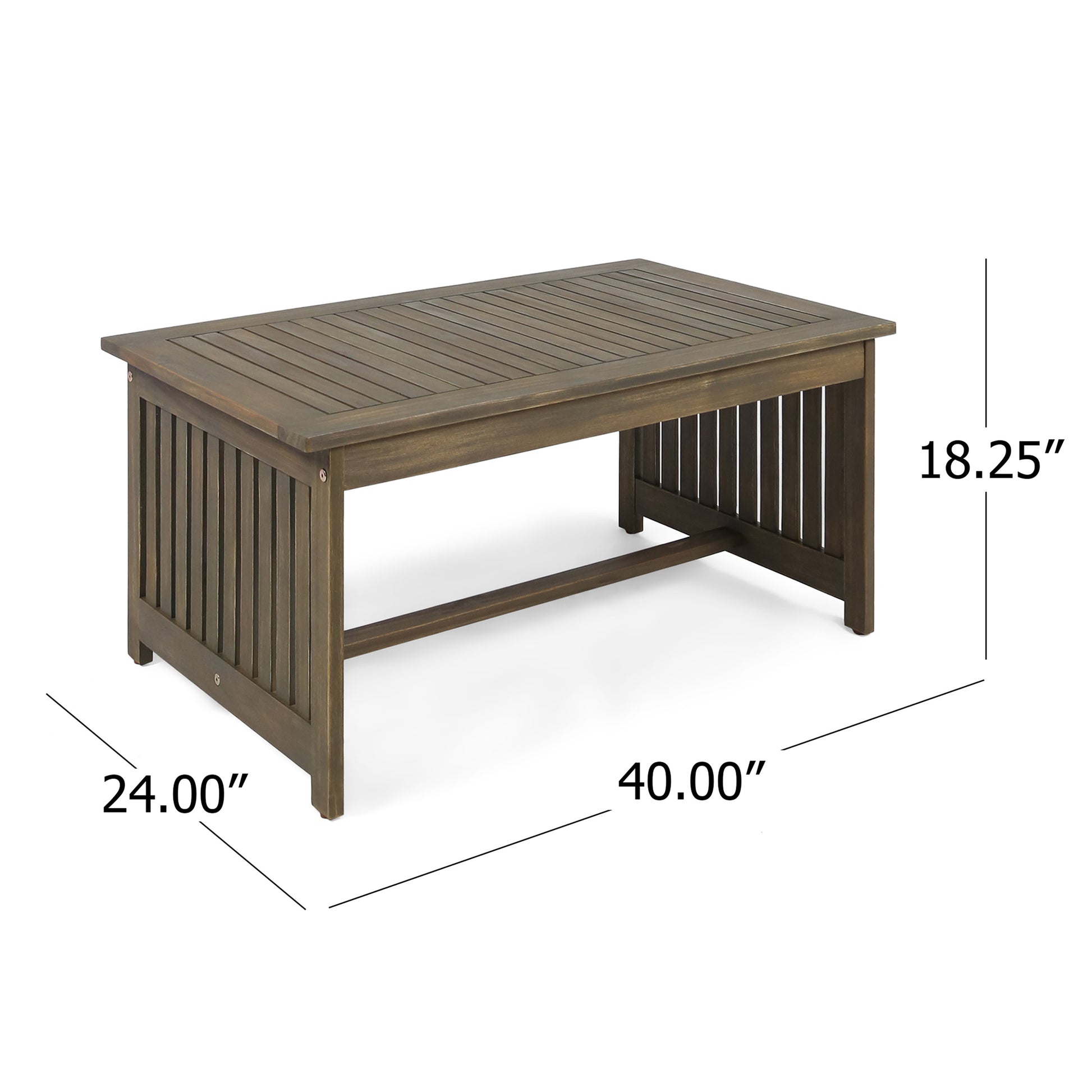 Casa Acacia Coffee Table Grey Wood