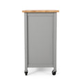 Kitchen Cart Grey Wood