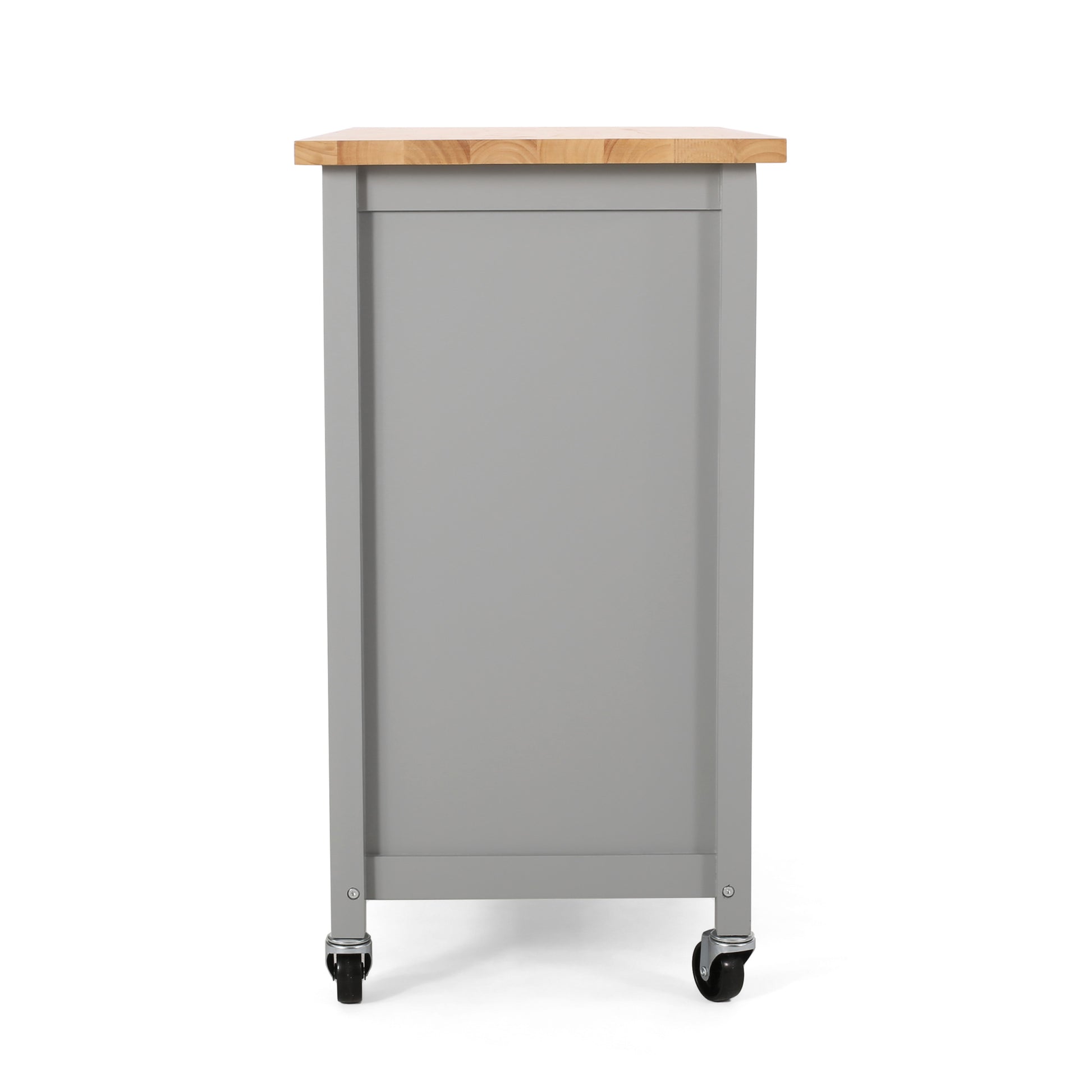 Kitchen Cart Grey Wood