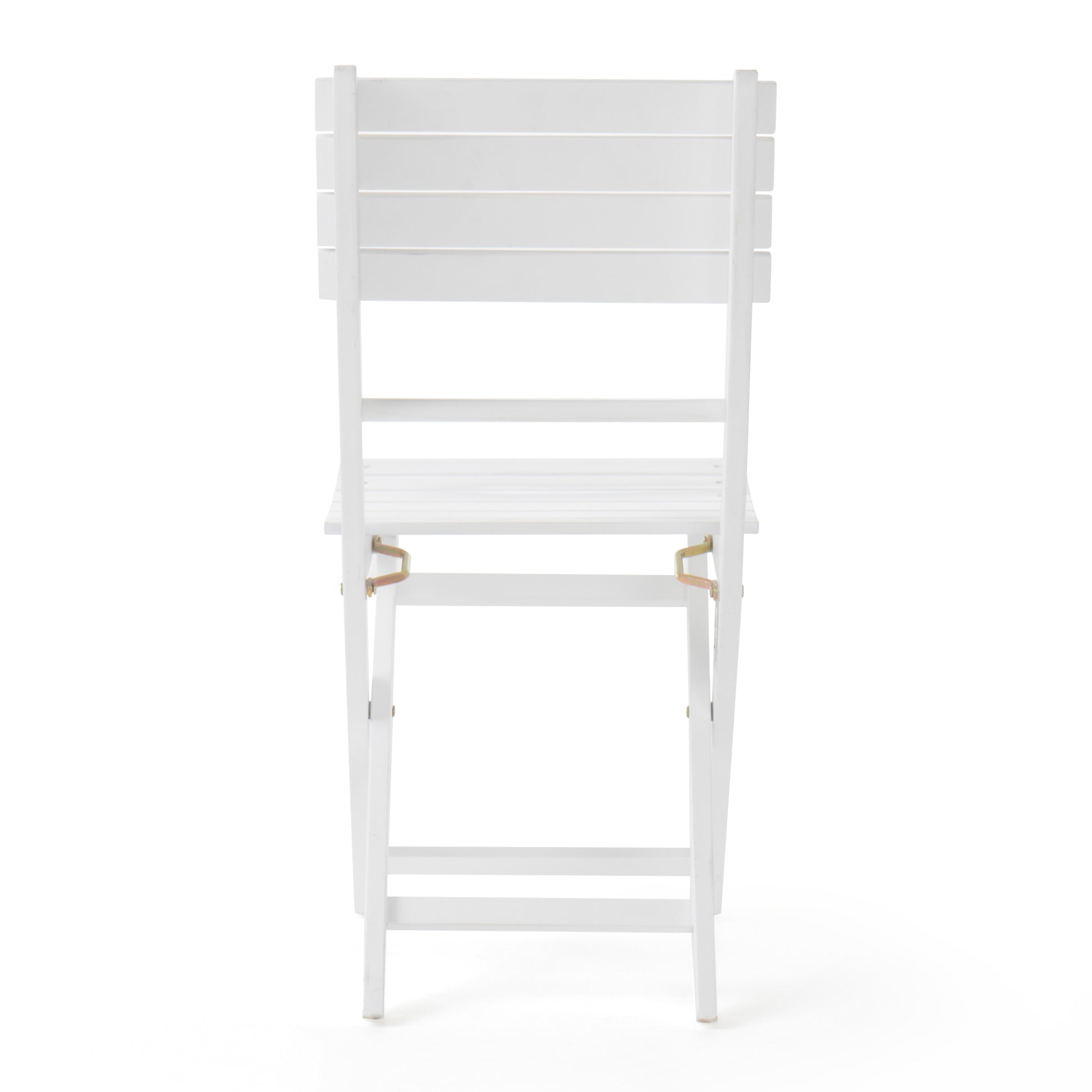 Positano Foldable Chair White Acacia Wood