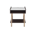 Carrie End Table Brown Brown Wood
