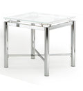 Nova 3 Piece Occasional Table Set Gray Gray Stainless Steel