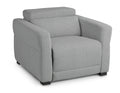 Isla Dual Power Recliner Dark Gray Dark Gray Fabric
