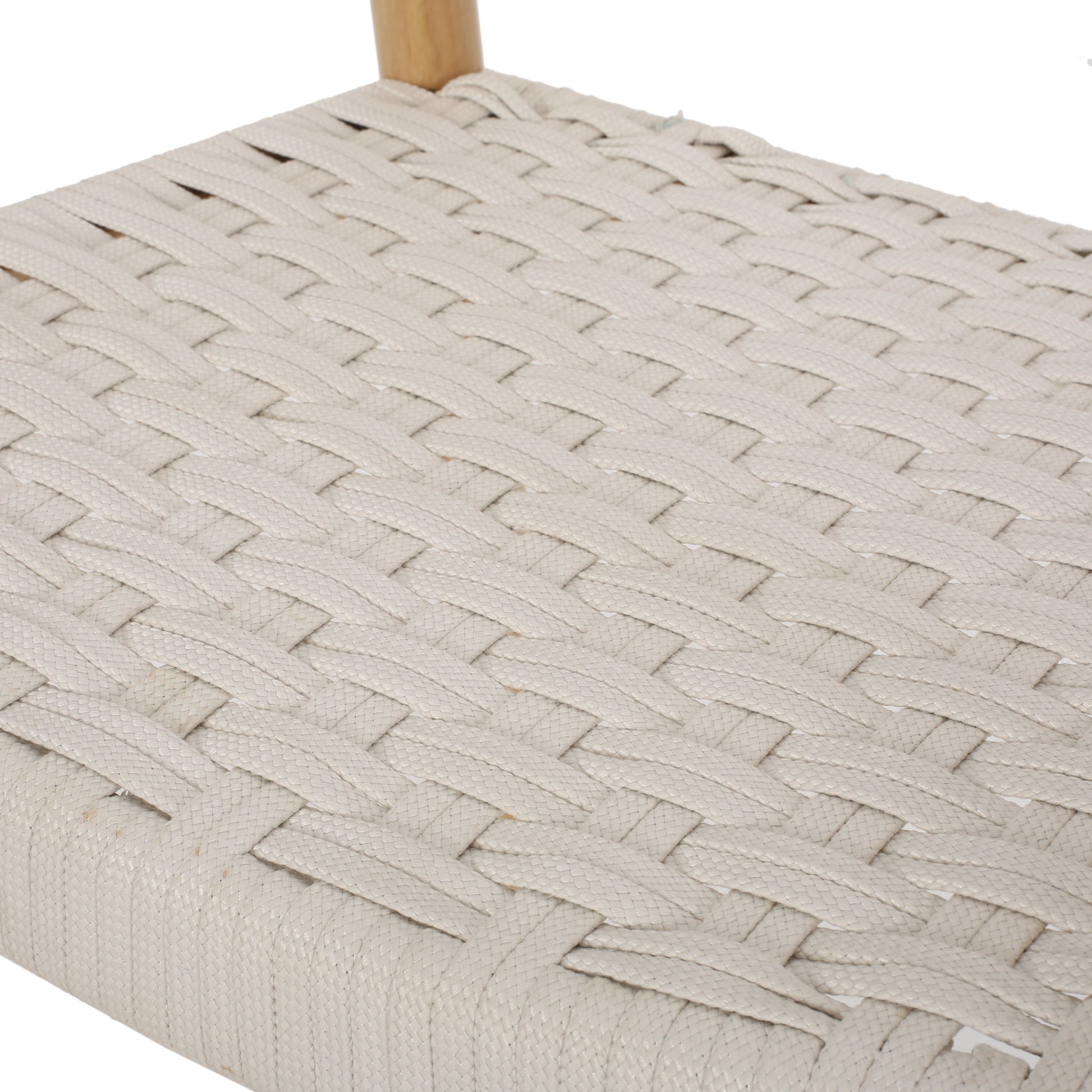 Arm Chair White Woven Rope