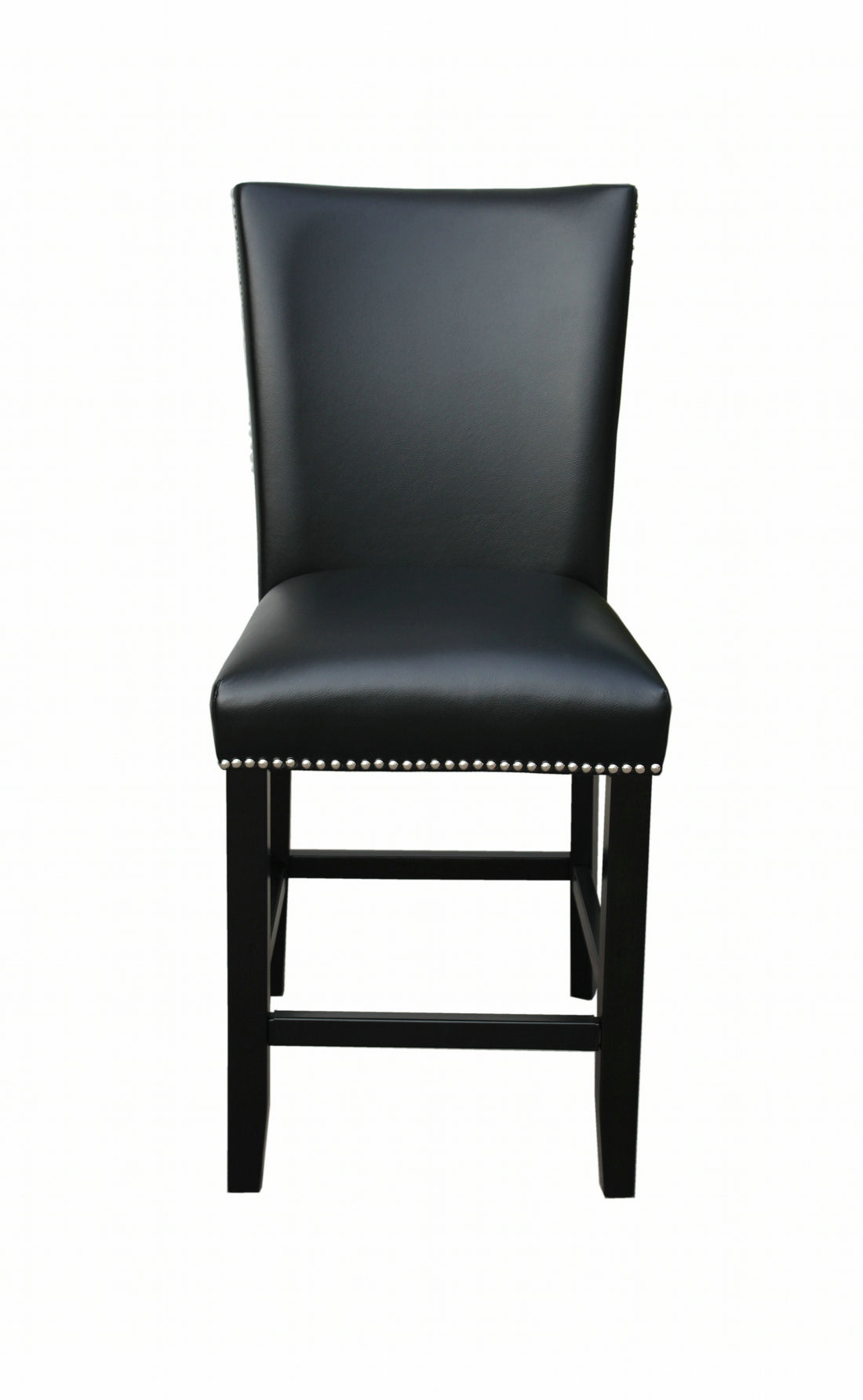 Camila Counter Chair Set Of 2 Black Black Wood