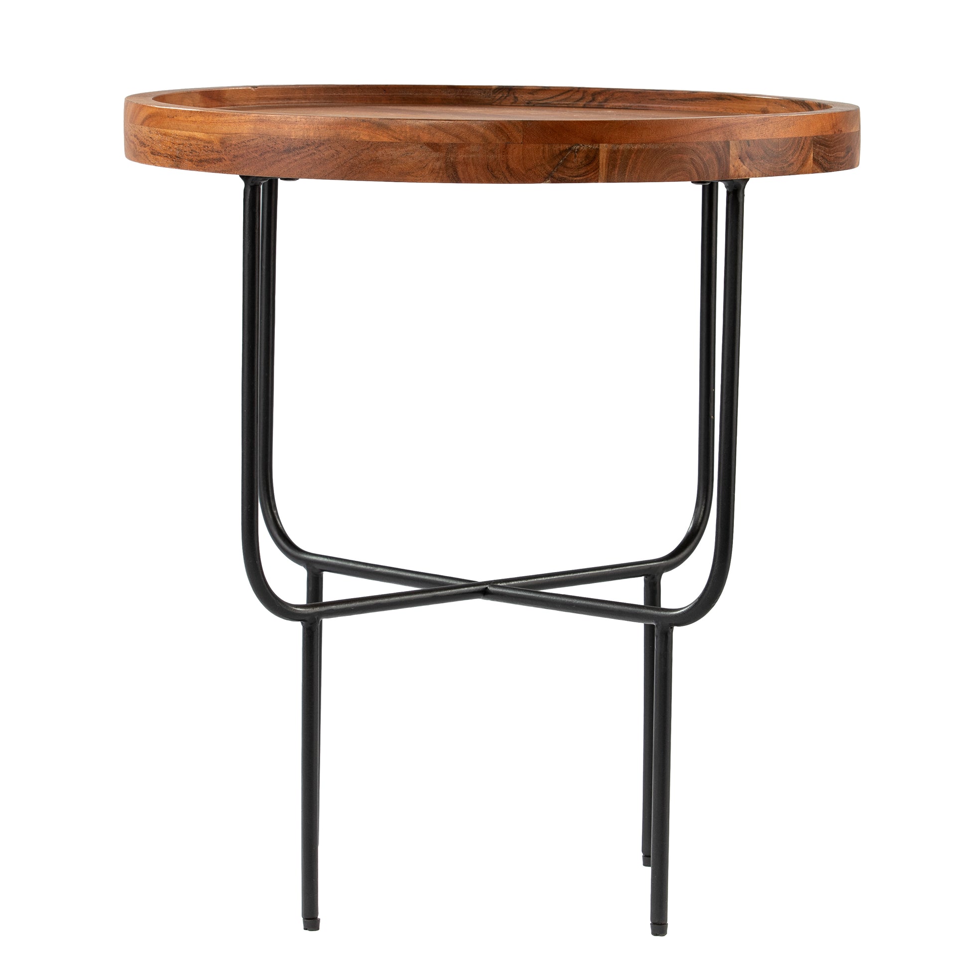 Marisdale Round End Table Natural Iron