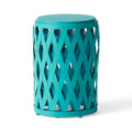 Selen Side Table Teal Iron