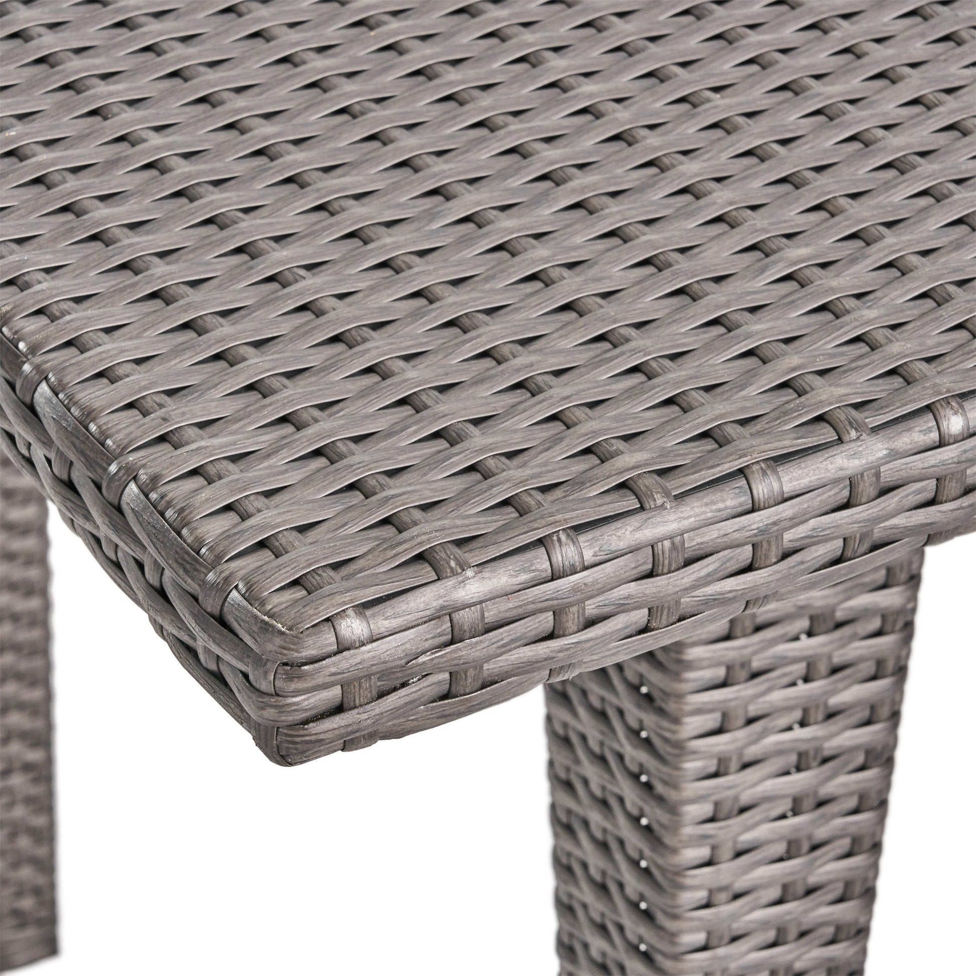 Dominica 35*59 Rect Table Pvc Grey Iron