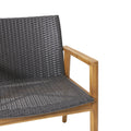 Bryan Club Chair Set Of 2 Natural Metal & Wood