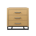 3 Drawer Chest Natural Mdf